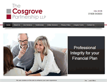Tablet Screenshot of cosgrovepartnership.com